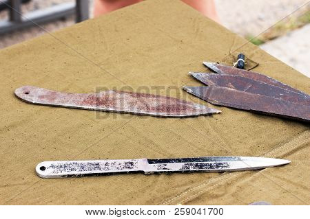 Metal Blanks For Creating A Throwing Knives