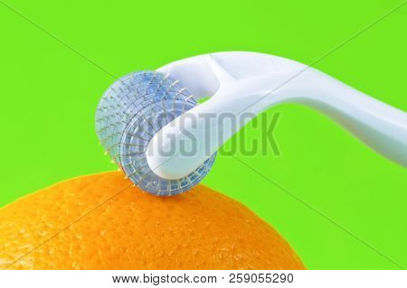 Derma Roller For Medical Micro Needling Therapy. Tool Also Known As: Derma Roller, Mesoroller, Meso-