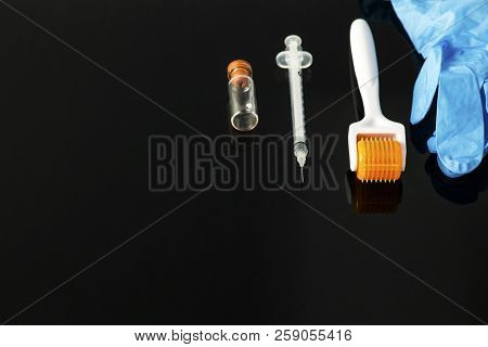 Derma Roller For Medical Micro Needling Therapy. Tool Also Known As: Derma Roller, Mesoroller, Meso-