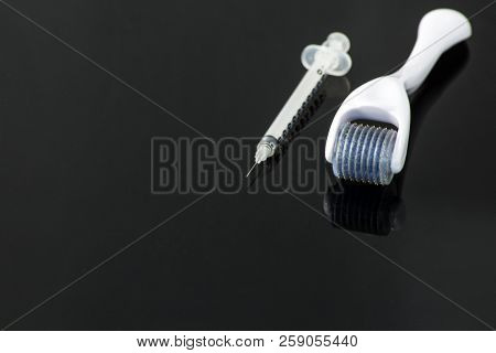 Derma Roller For Medical Micro Needling Therapy. Tool Also Known As: Derma Roller, Mesoroller, Meso-