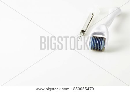 Derma Roller For Medical Micro Needling Therapy. Tool Also Known As: Derma Roller, Mesoroller, Meso-