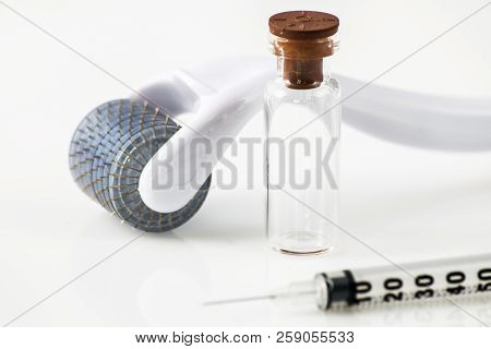 Derma Roller For Medical Micro Needling Therapy. Tool Also Known As: Derma Roller, Mesoroller, Meso-