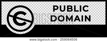 Public Domain Sign With Crossed Out C Letter Icon