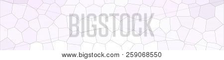 Abstract Illustration Of Anti-flash White Colorful Middle Size Hexagon Banner Background, Digitally 