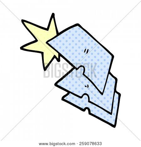 cartoon doodle shiny razorblades