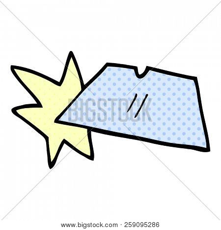 cartoon doodle shiny razorblades
