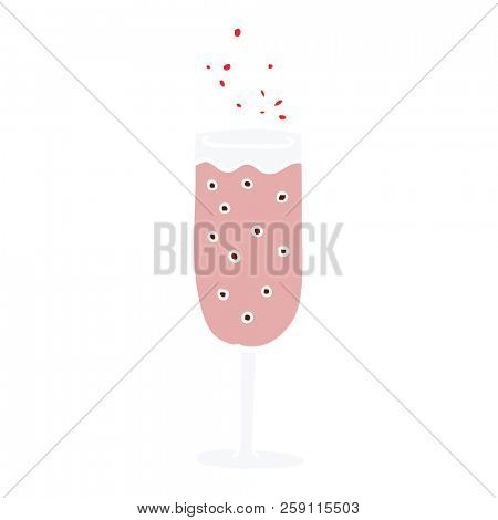 cartoon doodle flute of rose