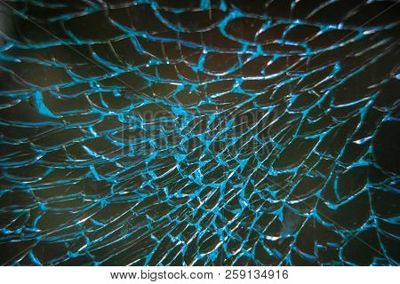 Background with the image of breaked windiw
