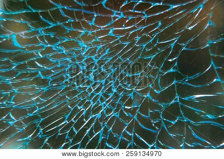 Background with the image of breaked windiw