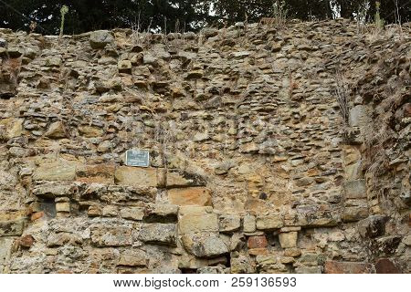 Norman Defensive Wall Remains At Tonbridge Castle