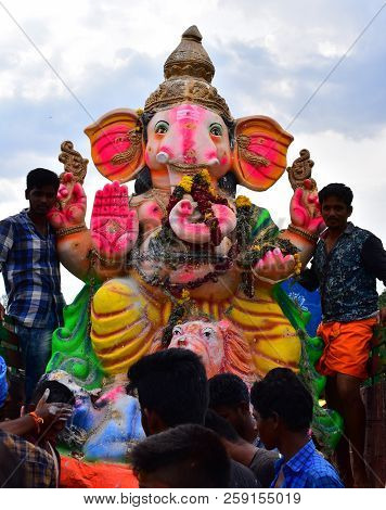 Anaipatti, Tamilnadu - India - September 15 2018: Ganesh Chaturthi