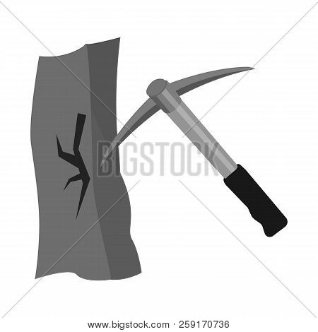Vector Illustration Of Mountaineering And Peak Icon. Set Of Mountaineering And Camp Vector Icon For 