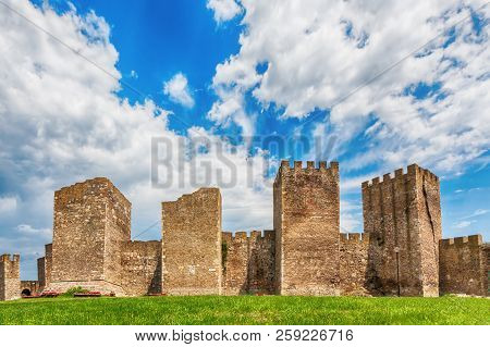 Smederevo Fortress, Serbia, 7/8/09 - Inner City Wall Of Medieval Fortified City In Smederevo, Which 