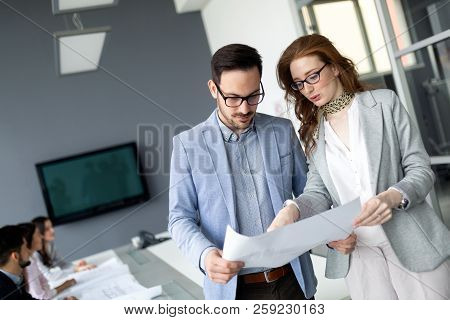 Corporate Business Team And Manager In A Meeting
