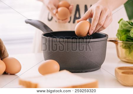 To Boilling The Egg Put An Egg To The Pot