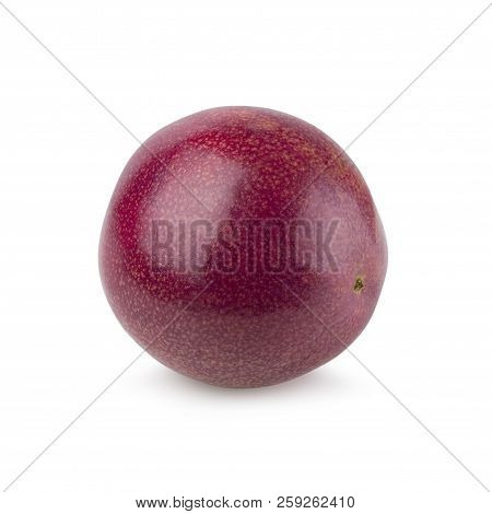 Passion Fruit Isolated On A White Background With Clipping Path