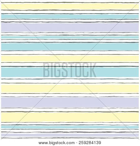 Seamless Pattern With Stripes, Fabric Texture, Wallpaper. Vector Illustration.