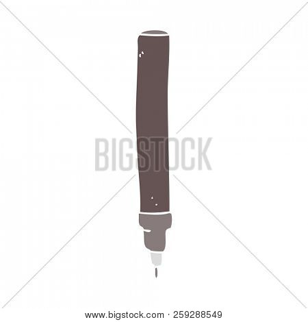 flat color illustration of fineliner pen