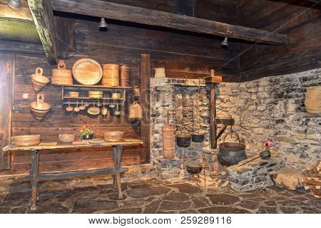 House Of Saint Hermit Niklaus Von Flüe At Flüeli-ranft On The Swiss Alps