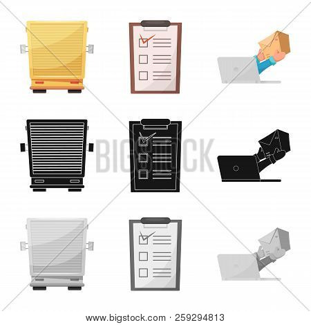 Isolated Object Of Goods And Cargo Sign. Collection Of Goods And Warehouse Stock Vector Illustration