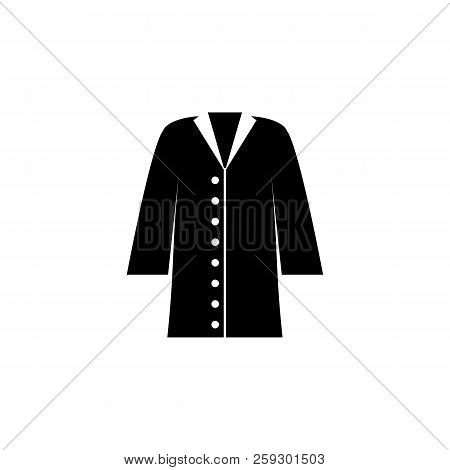 Coat Icon On White Background. Clothing Or Clothes Or Fashion For Man Woman Icon Vector Illustration