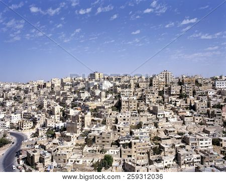 Birdview Of Amman The Capital Of Jordan In The Middle East