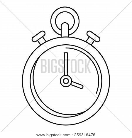 Contraceptive Stopwatch Icon. Outline Illustration Of Contraceptive Stopwatch Icon For Web Design Is