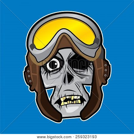 Zombie Head Character Design With Various Themes