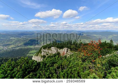 View From The Little Rozsutec Hill In The National Park Mala Fatra, Slovakia. Europe.