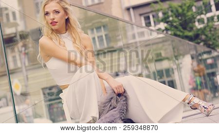 Woman Wearing Crop Top And Culottes