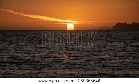 The Mile-long Baker Beach Lies At The Foot Of Rugged Serpentine Cliffs West Of The Golden Gate. Larg