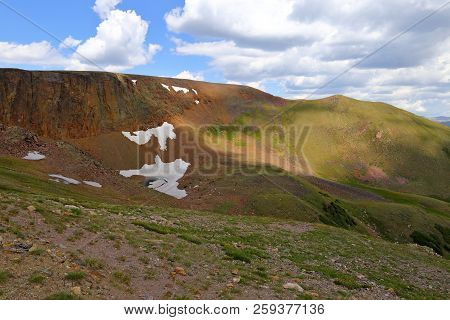 Scenic Views From Trail Ridge Road, Rocky Mountain National Park In Colorado, Usa.