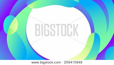 Vector Abstract Blur Wave Shapes In Gradient Iridescent Colors Effect Soft Transition. Slider Templa
