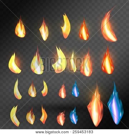 Ire Flame On Transparent Background. For Used On Light Backgrounds. Transparency Only In Vector Form