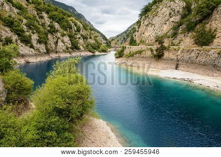 Lake Of San Domenico In The Gorges Of Sagittarius (italy)