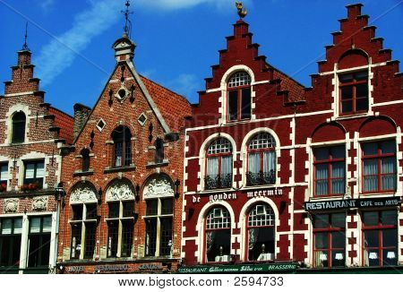 Brugge háztetők