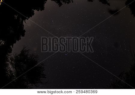 Milkyway Constralations Forest Athens Greece Parnitha Mountain