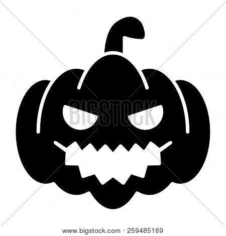 Pumpkin Solid Icon. Gourd Vector Illustration Isolated On White. Squash Glyph Style Design, Designed