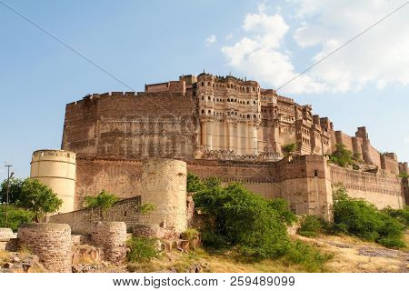 Mehrangarh Or Mehran Fort In Jodhpur, Rajasthan, India
