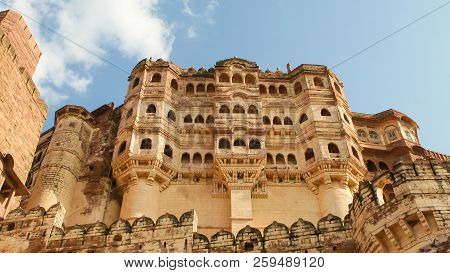 Mehrangarh Or Mehran Fort In Jodhpur, Rajasthan, India