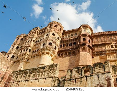 Mehrangarh Or Mehran Fort In Jodhpur, Rajasthan, India