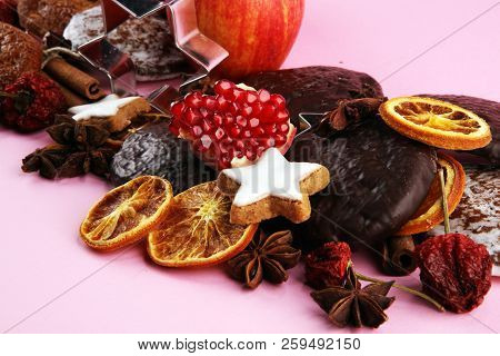 Typical German Gingerbreads Such As Lebkuchen And Aachener Printen