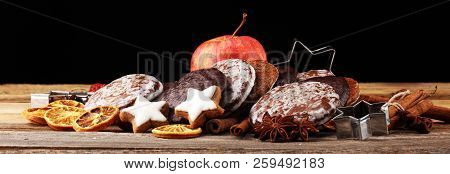 Typical German Gingerbreads Such As Lebkuchen And Aachener Printen