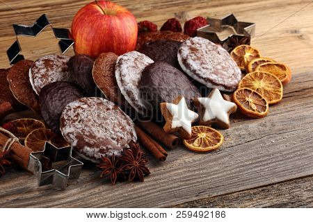 Typical German Gingerbreads Such As Lebkuchen And Aachener Printen