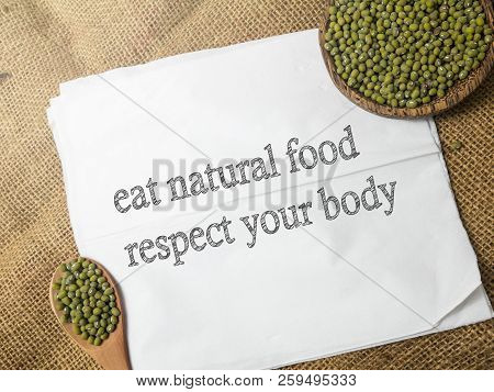 Good Healthy Food Concept, Health Lifestyle Motivational Inspirational Quotes