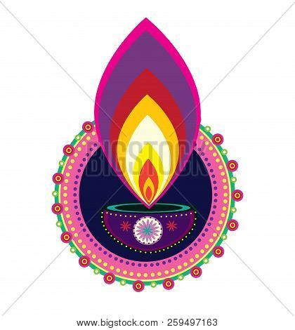 Indian New Year Element Diwali Candle Light