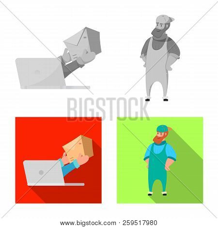 Vector Illustration Of Goods And Cargo Symbol. Collection Of Goods And Warehouse Stock Vector Illust