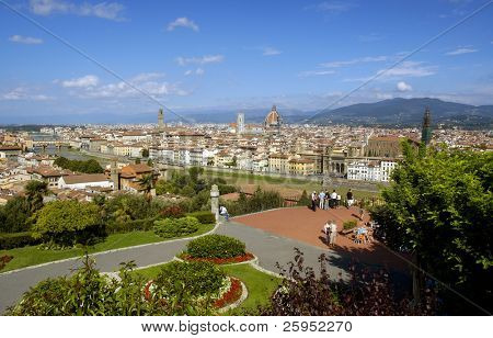 Florence Panorama fra Piazzale Michelangelo