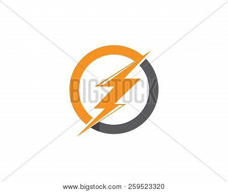 Lightning Logo Template Vector Icon Illustration Design