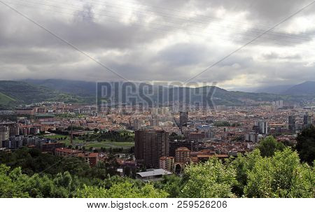 The Cityscape Of Bilbao - Capital City Of Basque Country